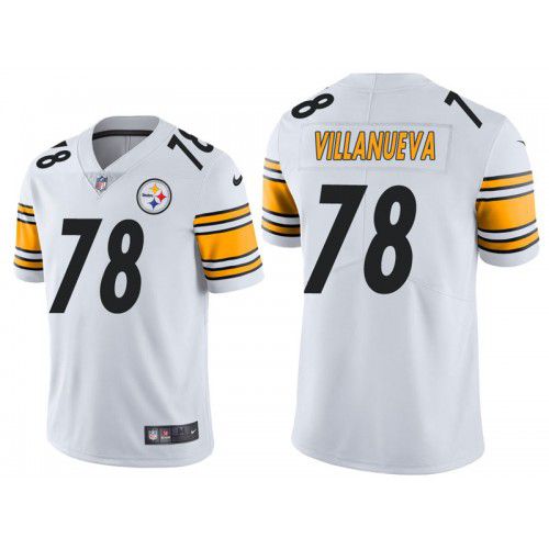 Men Pittsburgh Steelers #78 Alejandro Villanueva Nike White Vapor Limited NFL Jersey->pittsburgh steelers->NFL Jersey